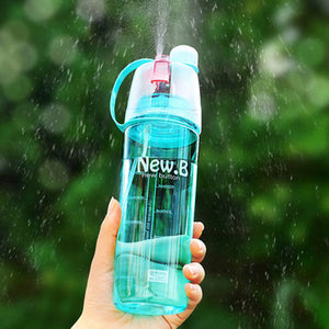 400ML::600ml Sport Water Bottle Spray Bottle Space