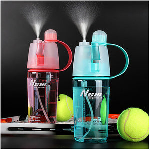 400ML::600ml Sport Water Bottle Spray Bottle Space