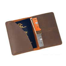 Load image into Gallery viewer, Genuine Leather Passport Wallet