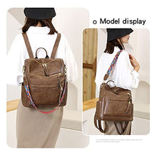 Load image into Gallery viewer, Women&#39;s Fashion Backpack Purses Multipurpose Design Convertible Satchel Handbags and Shoulder Bag PU Leather Travel bag