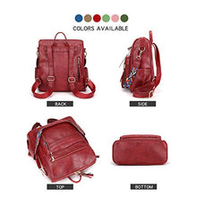 Load image into Gallery viewer, Women&#39;s Fashion Backpack Purses Multipurpose Design Convertible Satchel Handbags and Shoulder Bag PU Leather Travel bag