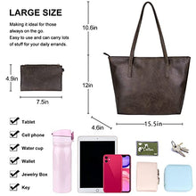 Load image into Gallery viewer, Montana West Large Leather Tote Bags for Women Top Handle Shoulder Bag Satchel Hobo Purses and Handbags (EDC Khaki)