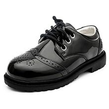 Load image into Gallery viewer, Boys Dress Shoes Wedding Party Heel Oxfords School Black Shoes (Toddler/Little Kid/Big Kid)