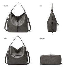 Load image into Gallery viewer, Women Fashion Handbags Tote Bag Shoulder Bag Top Handle Satchel Purse Set 4pcs (Beige)