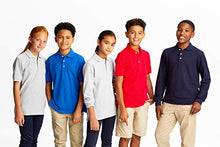 Load image into Gallery viewer, French Toast Boys Short Sleeve Pique Polo Shirt (Standard &amp; Husky), Yellow, 10-12