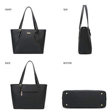 Load image into Gallery viewer, Women Fashion Handbags Tote Bag Shoulder Bag Top Handle Satchel Purse Set 4pcs (Beige)