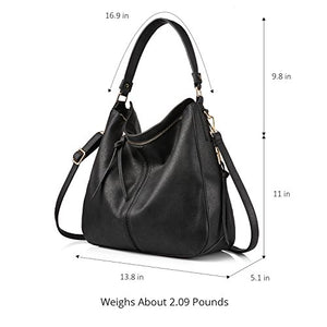 Handbags for Women Large Designer Ladies Hobo bag Bucket Purse Faux Leather