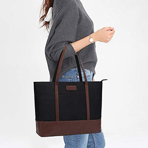 Laptop Tote Bag,Fits 15.6 Inch Laptop,Womens Lightweight Water Resistant Nylon Tote Bag Shoulder Bag Messenger Bag,Grey