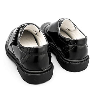 Boys Dress Shoes Wedding Party Heel Oxfords School Black Shoes (Toddler/Little Kid/Big Kid)