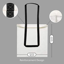 Load image into Gallery viewer, TOPDesign 5 | 12 | 24 | 48 | 192 Pack Economical Cotton Tote Bag, Lightweight Medium Reusable Grocery Shopping Cloth Bags, Suitable for DIY, Advertising, Promotion, Gift, Giveaway, Activity (5-Pack)