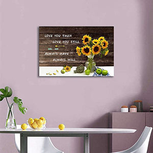 Wall Art for Bathroom, Yellow Daisy Flower Painting Print on Canvas for Spa Office Living Dining Room Over the Master Bedroom Wall Decoration Modern Canvas Prints and Posters Artwork Floral in Bottle