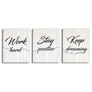 Kas Home Motivational Wall Art This Is Us Canvas Wall Decorations Family Saying Quotes Painting Artwork Sign Decor for Living Room Bedroom Kitchen Office (12 X 15 inch, Yellow - Flower)