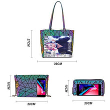 Load image into Gallery viewer, Women Fashion Handbags Tote Bag Shoulder Bag Top Handle Satchel Purse Set 4pcs (Beige)