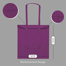 Load image into Gallery viewer, TOPDesign 5 | 12 | 24 | 48 | 192 Pack Economical Cotton Tote Bag, Lightweight Medium Reusable Grocery Shopping Cloth Bags, Suitable for DIY, Advertising, Promotion, Gift, Giveaway, Activity (5-Pack)