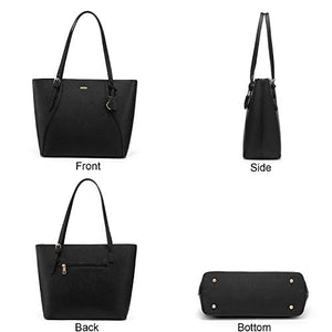 Handbags for Women Shoulder Bags Tote Satchel Hobo 3pcs Purse Set Pearlescent-Khaki