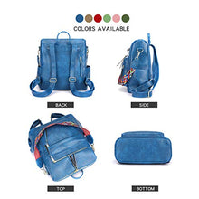 Load image into Gallery viewer, Women&#39;s Fashion Backpack Purses Multipurpose Design Convertible Satchel Handbags and Shoulder Bag PU Leather Travel bag
