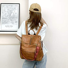 Load image into Gallery viewer, Women&#39;s Fashion Backpack Purses Multipurpose Design Convertible Satchel Handbags and Shoulder Bag PU Leather Travel bag