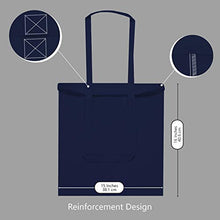 Load image into Gallery viewer, TOPDesign 5 | 12 | 24 | 48 | 192 Pack Economical Cotton Tote Bag, Lightweight Medium Reusable Grocery Shopping Cloth Bags, Suitable for DIY, Advertising, Promotion, Gift, Giveaway, Activity (5-Pack)