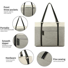 Load image into Gallery viewer, Women&#39;s Work Bag with Laptop Compartment Zipper Pockets Teacher Totes Purse