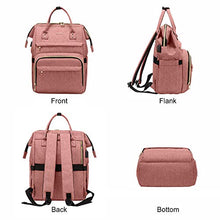 Load image into Gallery viewer, Laptop Backpack Women Teacher Backpack Nurse Bags, 15.6 Inch Womens Work Backpack Purse Waterproof Anti-theft Travel Back Pack with USB Charging Port (Grey)