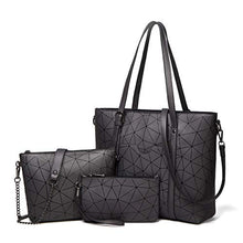 Load image into Gallery viewer, Women Fashion Handbags Tote Bag Shoulder Bag Top Handle Satchel Purse Set 4pcs (Beige)