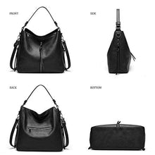 Load image into Gallery viewer, Women Fashion Handbags Tote Bag Shoulder Bag Top Handle Satchel Purse Set 4pcs (Beige)