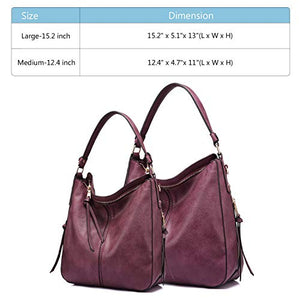 Handbags for Women Large Designer Ladies Hobo bag Bucket Purse Faux Leather