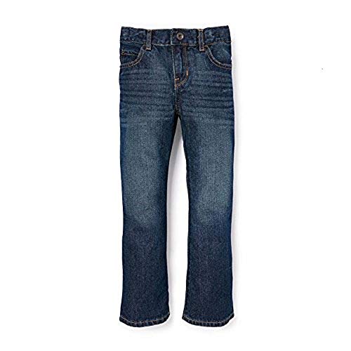 Boys' Basic Bootcut Jeans, Dk Jupiter, 6 husky