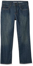 Load image into Gallery viewer, Boys Basic Straight Leg Jeans, Carbon Wash,