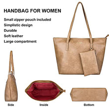 Load image into Gallery viewer, Montana West Large Leather Tote Bags for Women Top Handle Shoulder Bag Satchel Hobo Purses and Handbags (EDC Khaki)