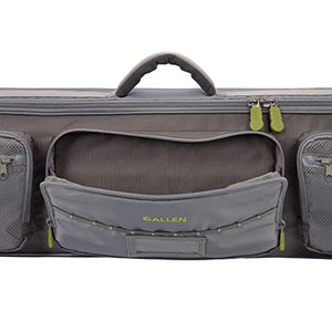 Cottonwood Fly Fishing Rod & Gear Bag Case, Fits 4-Piece, 9.5-Foot Fishing Rods, Heavy-Duty Honeycomb Frame, 1674 CU in / 27 L, Gray/Lime 6379