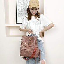 Load image into Gallery viewer, Women&#39;s Fashion Backpack Purses Multipurpose Design Convertible Satchel Handbags and Shoulder Bag PU Leather Travel bag