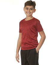 Load image into Gallery viewer, 5 Pack: Boys Girls Active Athletic Quick Dry Dri Fit Short Sleeve T-Shirt Crew Neck Tops Teen Gym Undershirts Tees Youth Basketball Clothes Moisture Wicking Performance-Set 11,Medium (8-10)