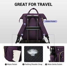 Load image into Gallery viewer, Laptop Backpack Women Teacher Backpack Nurse Bags, 15.6 Inch Womens Work Backpack Purse Waterproof Anti-theft Travel Back Pack with USB Charging Port (Grey)