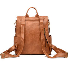 Load image into Gallery viewer, Women&#39;s Fashion Backpack Purses Multipurpose Design Convertible Satchel Handbags and Shoulder Bag PU Leather Travel bag