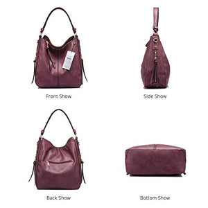Handbags for Women Large Designer Ladies Hobo bag Bucket Purse Faux Leather