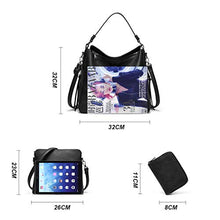 Load image into Gallery viewer, Women Fashion Handbags Tote Bag Shoulder Bag Top Handle Satchel Purse Set 4pcs (Beige)