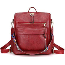 Load image into Gallery viewer, Women&#39;s Fashion Backpack Purses Multipurpose Design Convertible Satchel Handbags and Shoulder Bag PU Leather Travel bag