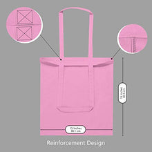 Load image into Gallery viewer, TOPDesign 5 | 12 | 24 | 48 | 192 Pack Economical Cotton Tote Bag, Lightweight Medium Reusable Grocery Shopping Cloth Bags, Suitable for DIY, Advertising, Promotion, Gift, Giveaway, Activity (5-Pack)