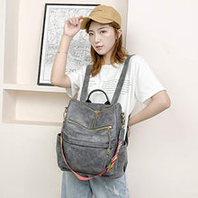 Load image into Gallery viewer, Women&#39;s Fashion Backpack Purses Multipurpose Design Convertible Satchel Handbags and Shoulder Bag PU Leather Travel bag