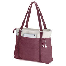 Load image into Gallery viewer, Women&#39;s Work Bag with Laptop Compartment Zipper Pockets Teacher Totes Purse