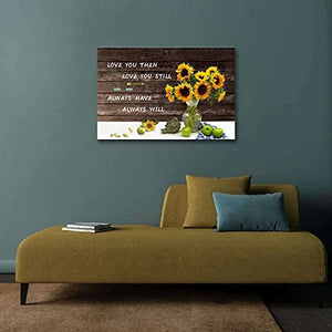 Wall Art for Bathroom, Yellow Daisy Flower Painting Print on Canvas for Spa Office Living Dining Room Over the Master Bedroom Wall Decoration Modern Canvas Prints and Posters Artwork Floral in Bottle