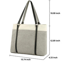 Load image into Gallery viewer, Women&#39;s Work Bag with Laptop Compartment Zipper Pockets Teacher Totes Purse
