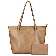 Load image into Gallery viewer, Montana West Large Leather Tote Bags for Women Top Handle Shoulder Bag Satchel Hobo Purses and Handbags (EDC Khaki)