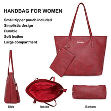 Load image into Gallery viewer, Montana West Large Leather Tote Bags for Women Top Handle Shoulder Bag Satchel Hobo Purses and Handbags (EDC Khaki)