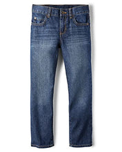 Load image into Gallery viewer, Boys Basic Straight Leg Jeans, Carbon Wash,