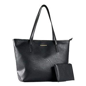 Montana West Large Leather Tote Bags for Women Top Handle Shoulder Bag Satchel Hobo Purses and Handbags (EDC Khaki)