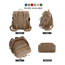 Load image into Gallery viewer, Women&#39;s Fashion Backpack Purses Multipurpose Design Convertible Satchel Handbags and Shoulder Bag PU Leather Travel bag