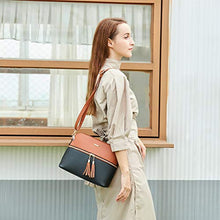 Load image into Gallery viewer, Women Fashion Handbags Tote Bag Shoulder Bag Top Handle Satchel Purse Set 4pcs (Beige)