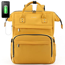Load image into Gallery viewer, Laptop Backpack Women Teacher Backpack Nurse Bags, 15.6 Inch Womens Work Backpack Purse Waterproof Anti-theft Travel Back Pack with USB Charging Port (Grey)